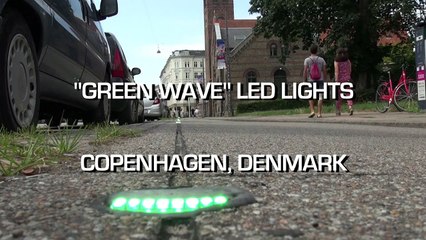 Streetfilms Snippets - Green Wave LED Lights (Copenhagen, Denmark)