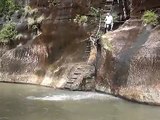 Cliff Diving while White Water Rafting in Costa Rica
