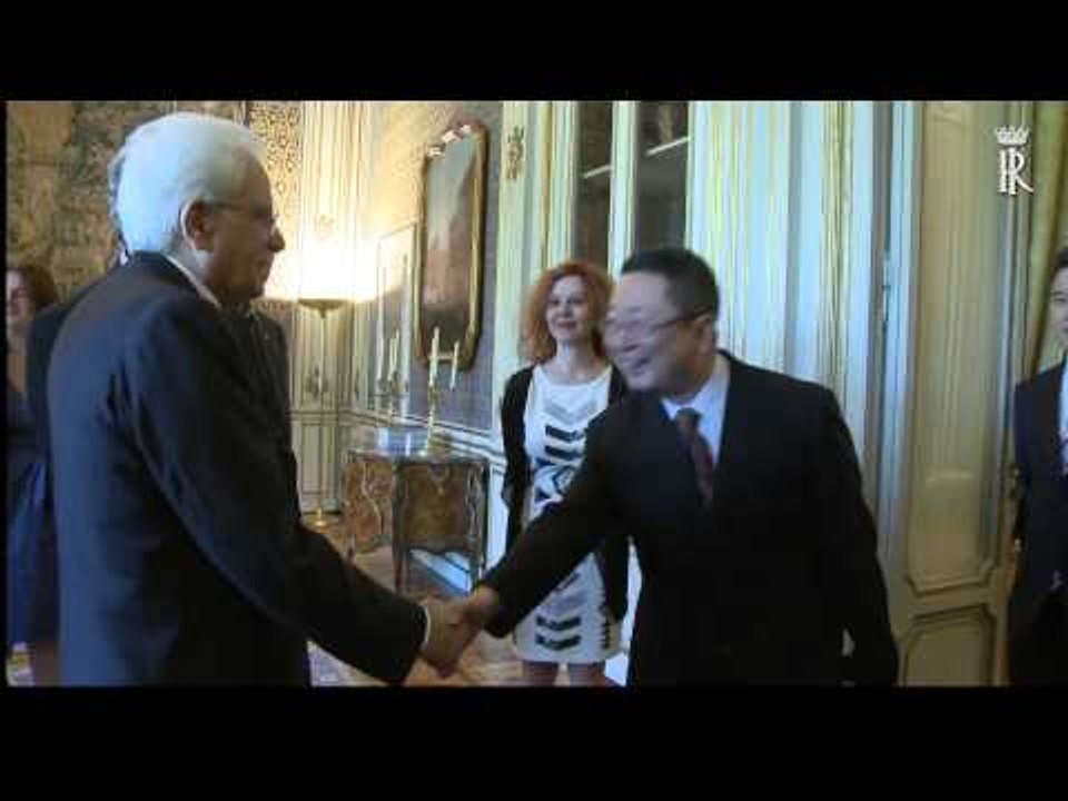 Roma - Il Presidente Mattarella incontra delegazione China Public Diplomacy Association (20.07.15)