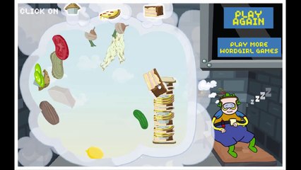 Word Girl Chucks Extreme Sandwich Crusher Cartoon Animation PBS Kids Game Play Walkthroug