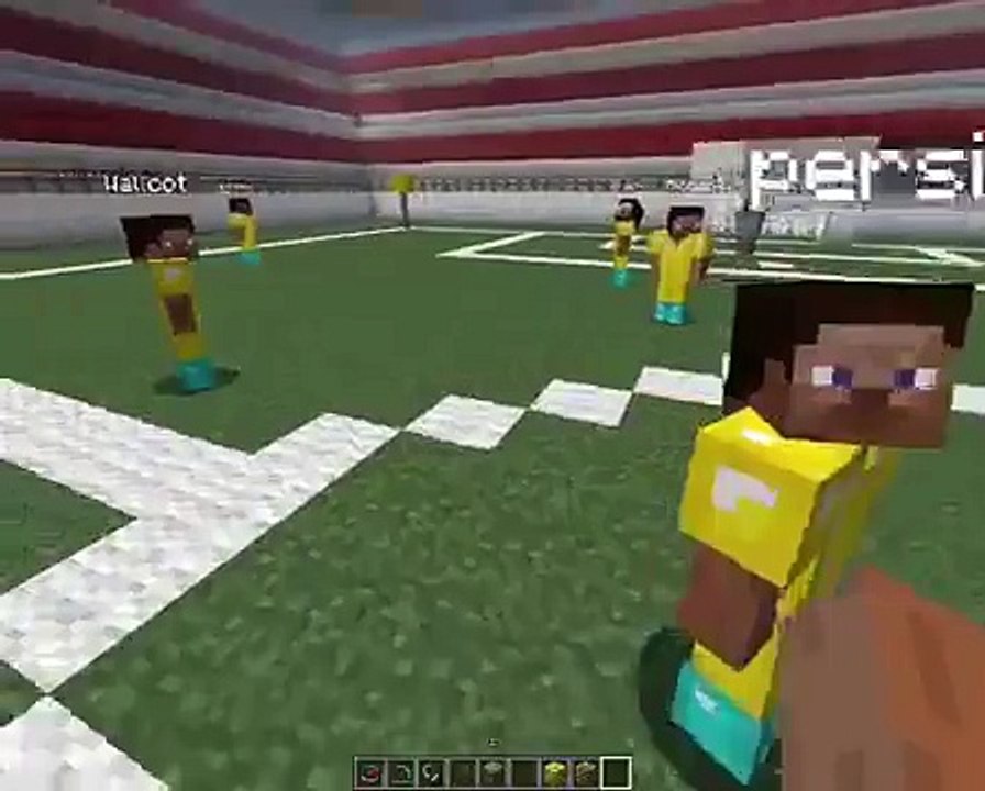 Minecraft football match