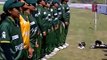 Pakistan's women cricketers sing their national anthem
