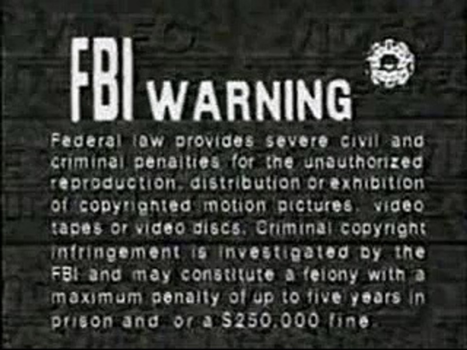 FBI Warning (DVD) / Video Treasures Logo 1997-1998 (Opening)
