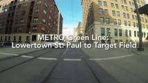 METRO Green Line Time Lapse: Lowertown St. Paul to Target Field