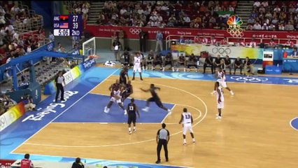 Lebron James nastiest block ever (2008 Beijing Olympics)