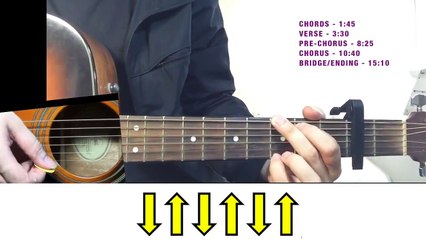 'Through The Dark'   One Direction   Guitar Tutorial Lesson