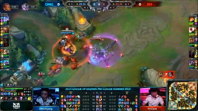 LPL Week 8 Summer Split 2015, OMG vs M3 Game 1