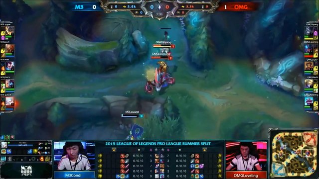LPL Week 8 Summer Split 2015, OMG vs M3 Game 2