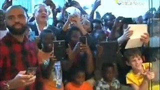 Arrivée de Lionel Messi au Gabon invité par le président Ali Bongo Odimba