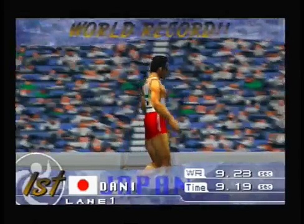 International Track and Field (N64) - 100m Dash - 9.19s