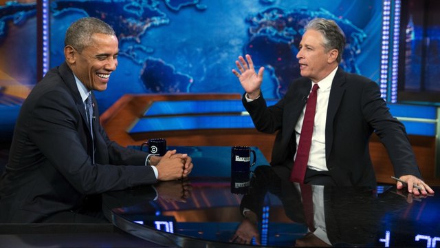 Obama bids farewell to Jon Stewart on 'The Daily Show'