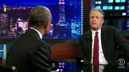 Barack Obama, invité de marque de l'un des derniers Daily Show