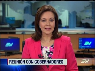 Reunión de Correa con gobernadores
