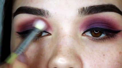 purple/gold/brown eye makeup tutorial