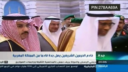 فيديو وصول الملك عبدالله من المغرب إلى جدة