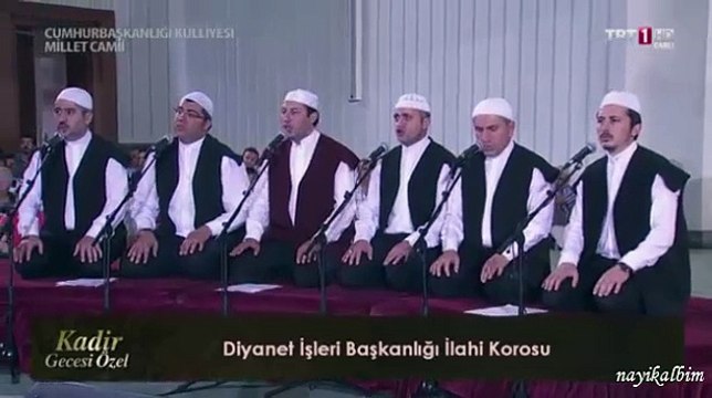 Kadir gecesi Diyanet ilahi korosu Ramazan Gecesi 2015