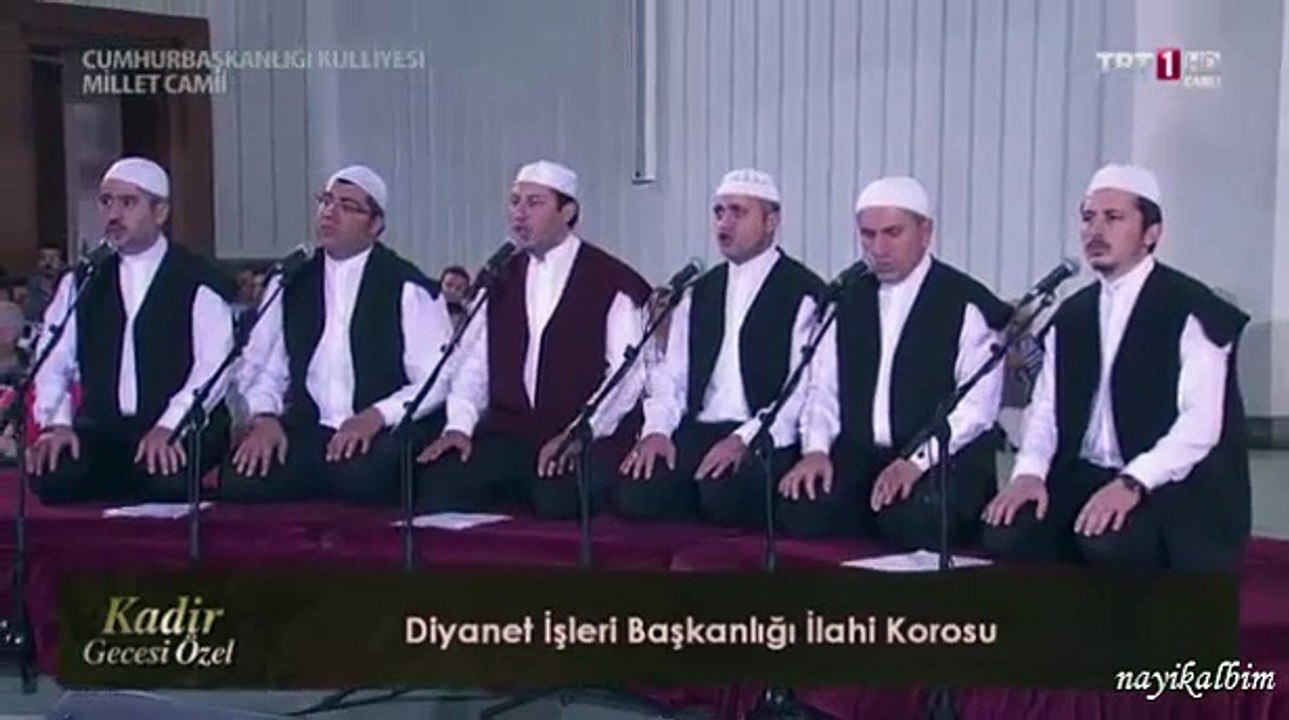 Kadir gecesi Diyanet ilahi korosu Ramazan Gecesi 2015