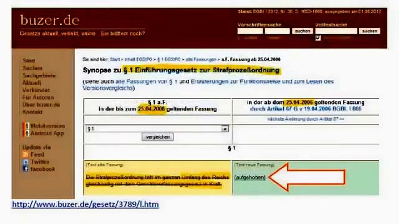 Geltendes Recht für die BRD(Bundesrepublik Deutschland)
