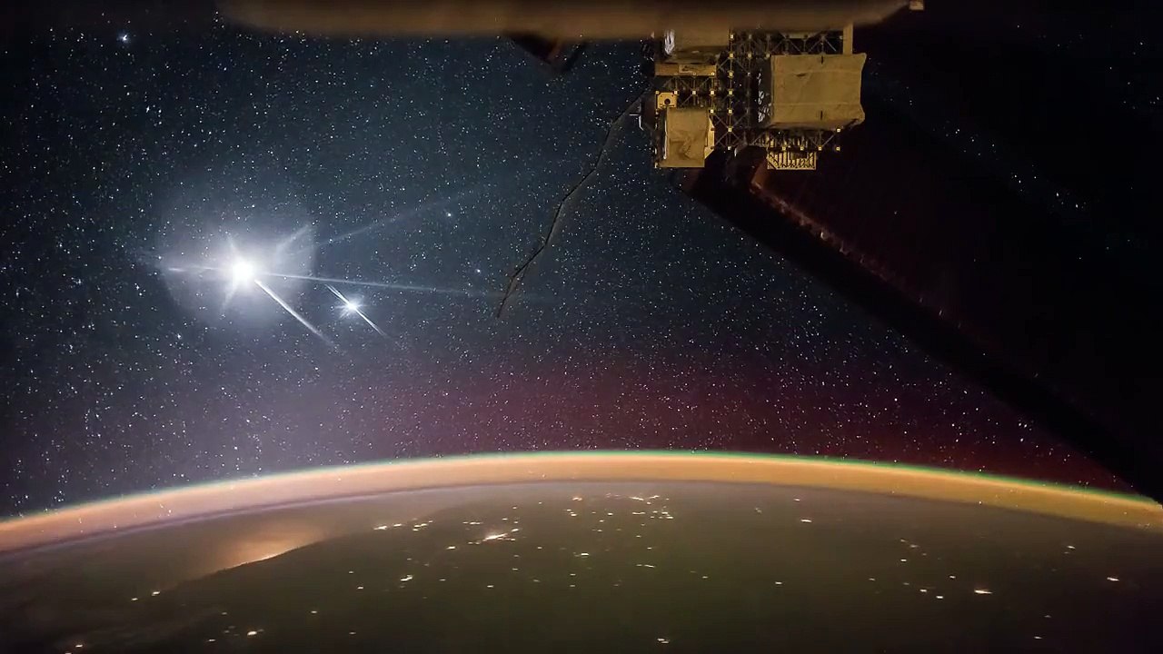 ISS Timelapse - Moon & Venus setting (21 Maggio 2015)