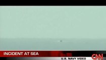 U.S. Iran Standoff confrontation US Navy Warships speedboats
