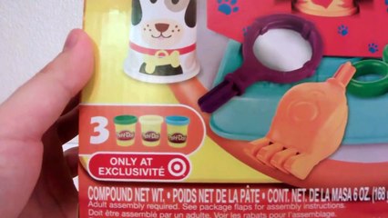 Play Doh Fuzzy Pet Salon Cat Kitten Puppy Dog Hair Play Playset