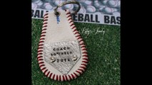 Riley5 Jewelry Personalized Hand Stamped Jewelry: Baseball Keychain