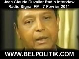 Jean-Claude Duvalier Radio Interview 7 Fevrier 2011 - Radio Signal FM