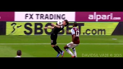 David Silva vs West Ham (A) 2013-2014 EPL HD