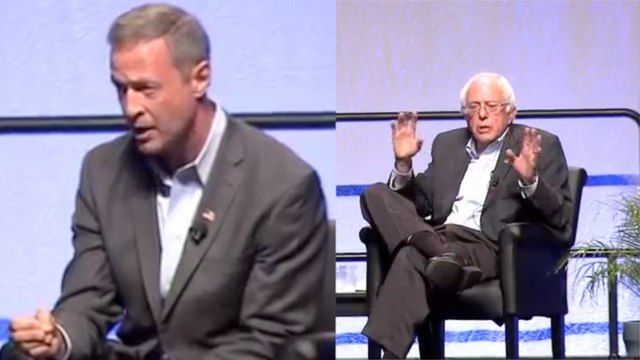 Protesters disrupt O'Malley, Sanders