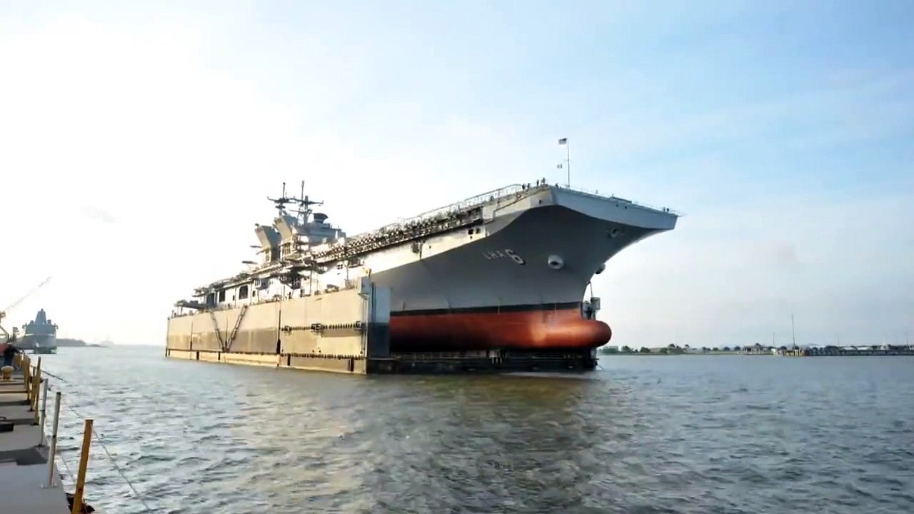 America (LHA 6) is launched