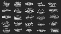 Vintage Typography Pack Slideshow Creator Text Presets By xFxDesigns After effects Template