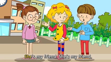 Who is he? - Who is she? - English song for Kids - Let's sing (Listen and Repeat)