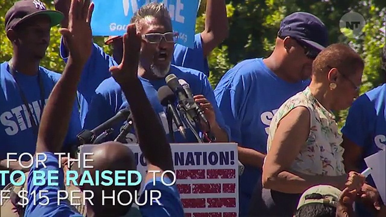 Minimum Wage Workers Go On Bernie Sanders-Sanctioned Strike In DC