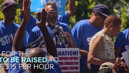 Minimum Wage Workers Go On Bernie Sanders-Sanctioned Strike In DC