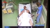 Cámara graba a médico golpeando brutalmente a paciente de Cuidados Intensivos.