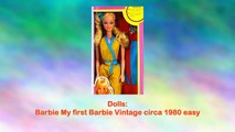 Barbie My first Barbie Vintage circa 1980 easy