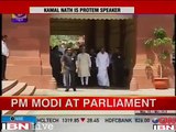 [WATCH]: PM Narendra Modi at Parliament, Modi Meets Secretaries