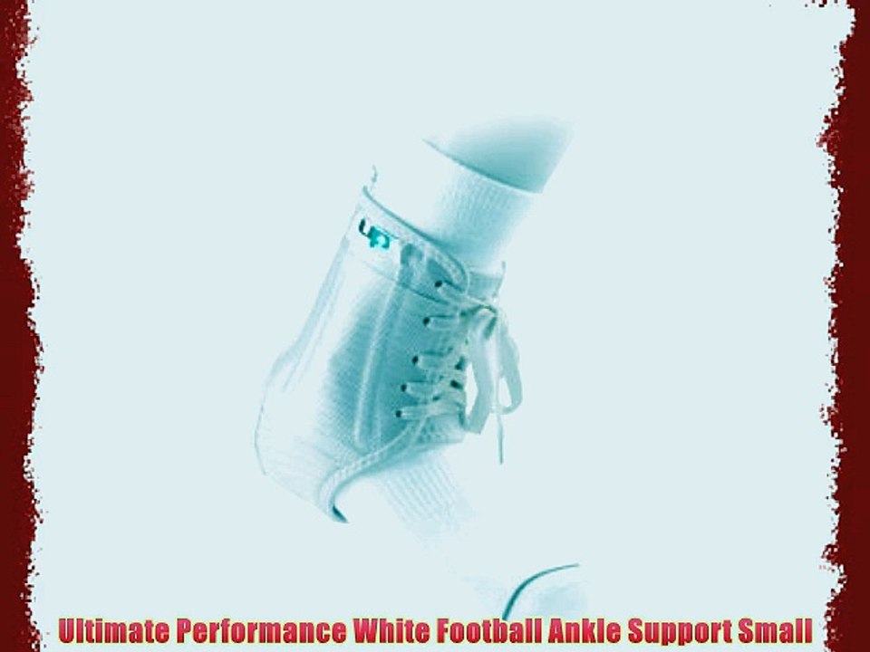 Ultimate Performance White Football Ankle Support Small