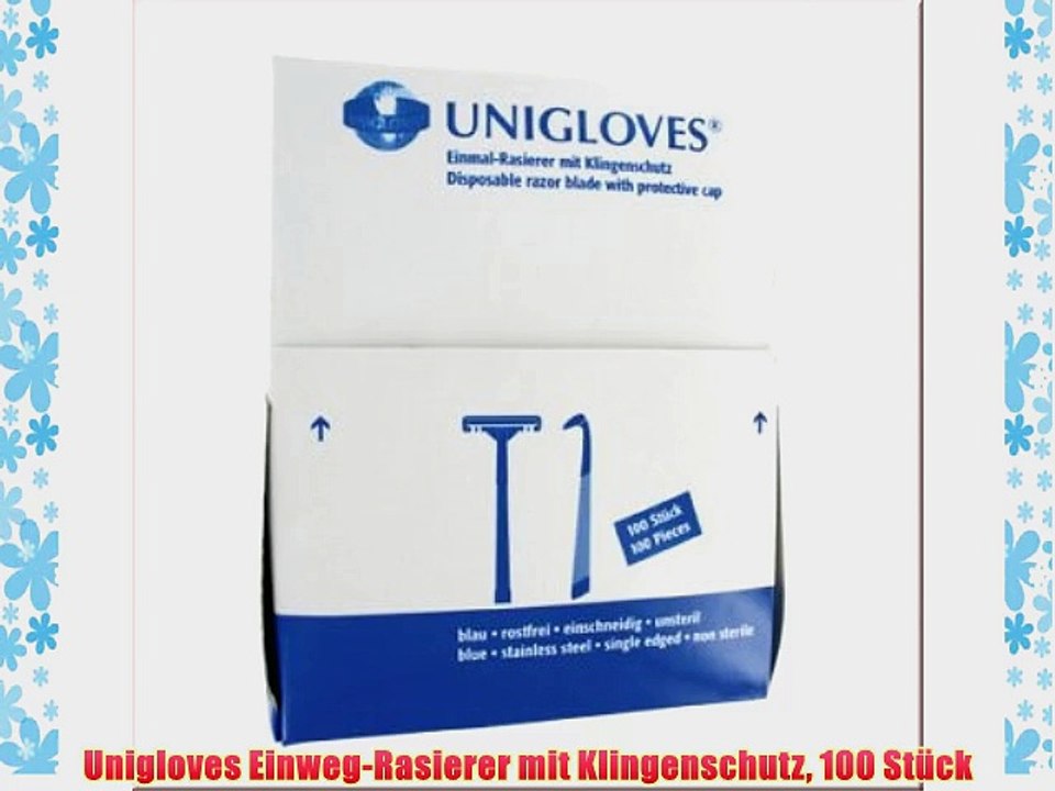 Unigloves Einweg-Rasierer mit Klingenschutz 100 St?ck