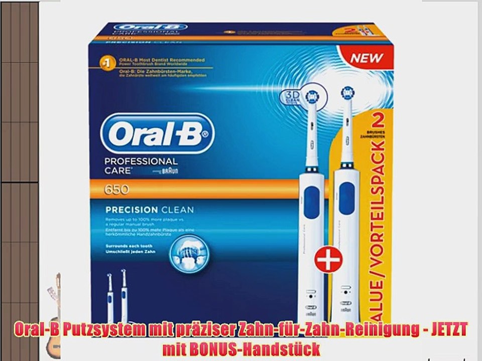 Braun Oral-B Professional Care 650 Elektrische Zahnb?rste (mit 2. Handst?ck)