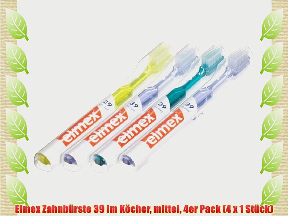 Elmex Zahnb?rste 39 im K?cher mittel 4er Pack (4 x 1 St?ck)