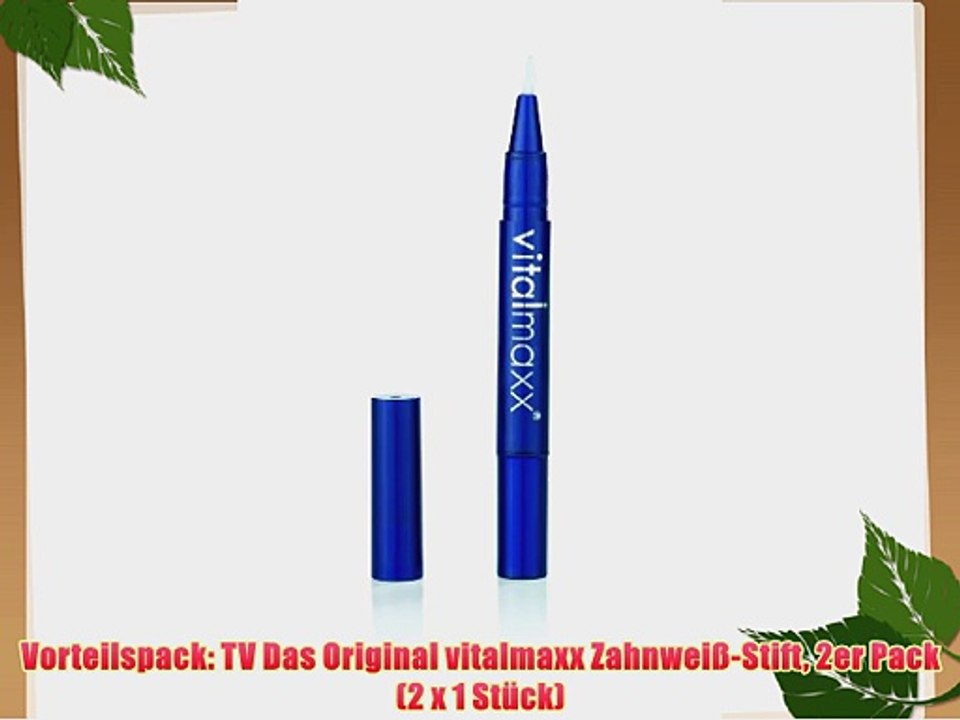 Vorteilspack: TV Das Original vitalmaxx Zahnwei?-Stift 2er Pack (2 x 1 St?ck)