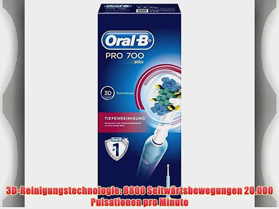 Braun Oral-B PRO 700 Tiefenreinigung elektrische Zahnb?rste Modell 2014