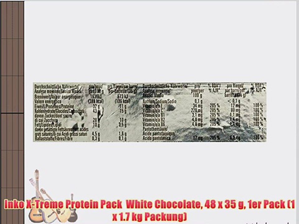 Inko X-Treme Protein Pack  White Chocolate 48 x 35 g 1er Pack (1 x 1.7 kg Packung)
