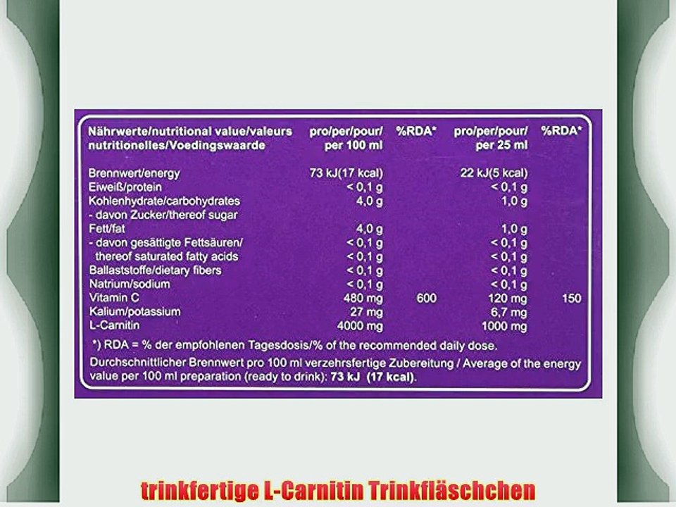 Best Body Nutrition L-Carnitin  20 Ampullen ?? 25 ml