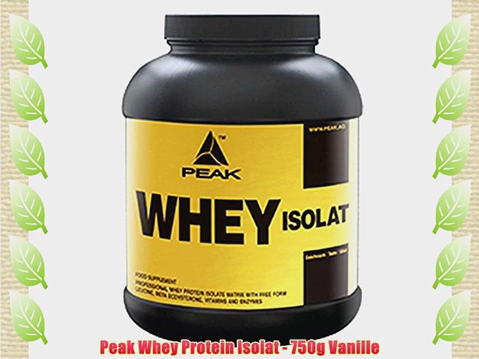 Peak Whey Protein Isolat - 750g Vanille