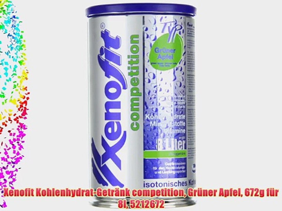 Xenofit Kohlenhydrat-Getr?nk competition Gr?ner Apfel 672g f?r 8l 5212672