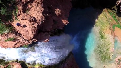 Cliff Jumping Havasupai - Insane Tricks in 4K