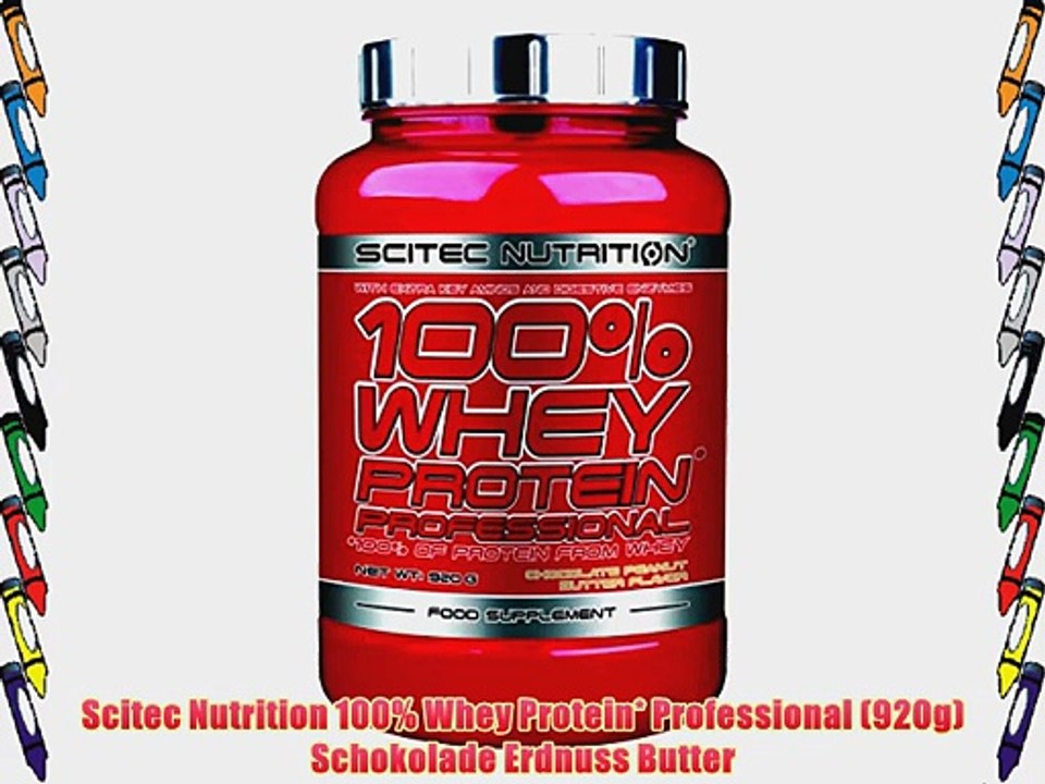Scitec Nutrition 100% Whey Protein* Professional (920g) Schokolade Erdnuss Butter