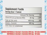 SOURCE NATURALS N-Acetyl L-Tyrosine 300 mg - 60 tabs SOURCE NATURALS N-Acetyl L-Tyrosine 300